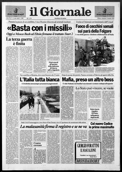 Il giornale : quotidiano del mattino